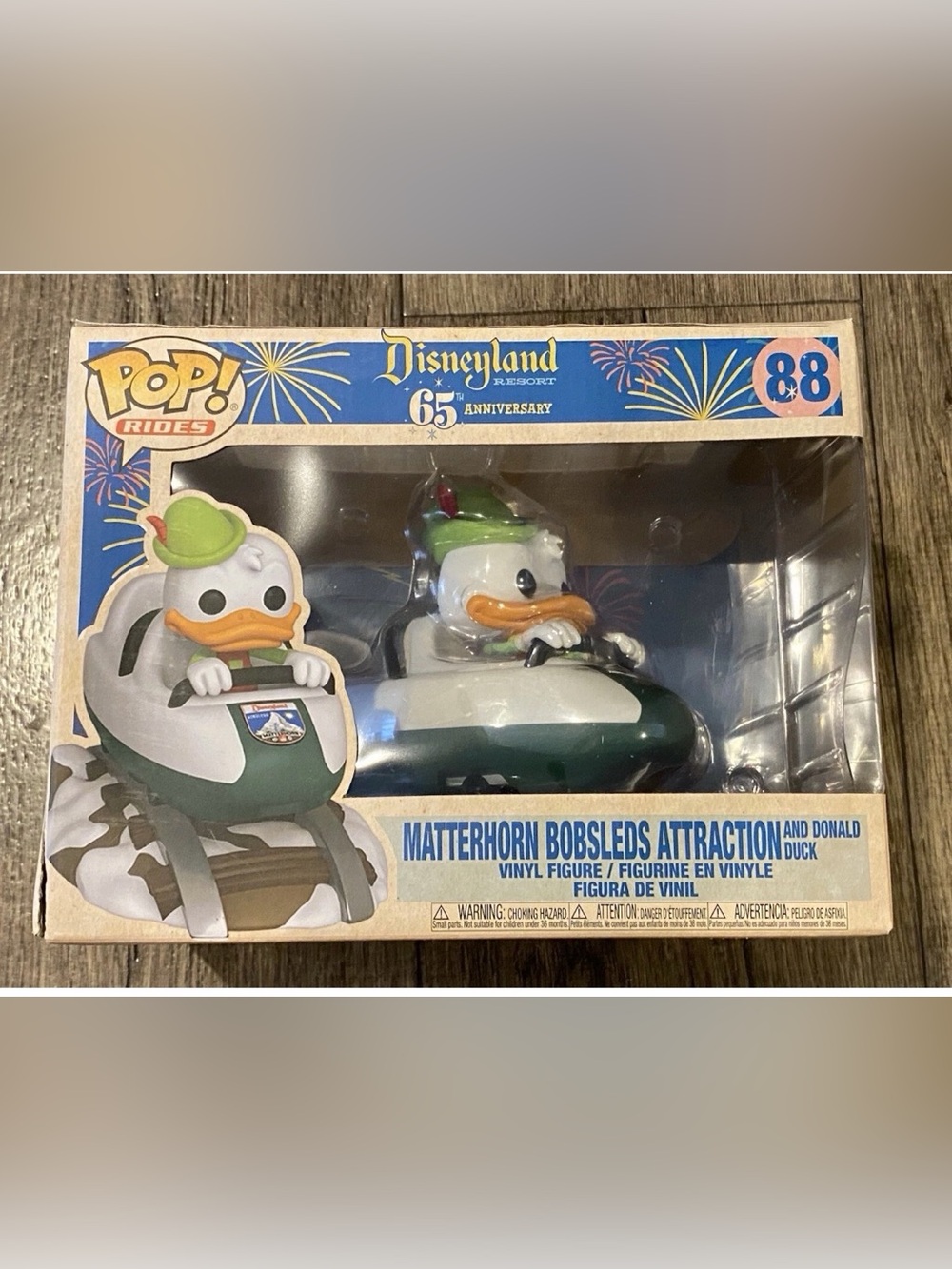 Funko Pop! Rides: Disney - Matterhorn Bobsleds Attraction and Donald Duck #88